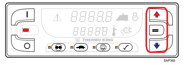 Mặt hiển thị thông số của máy lạnh trên bộ điều khiển